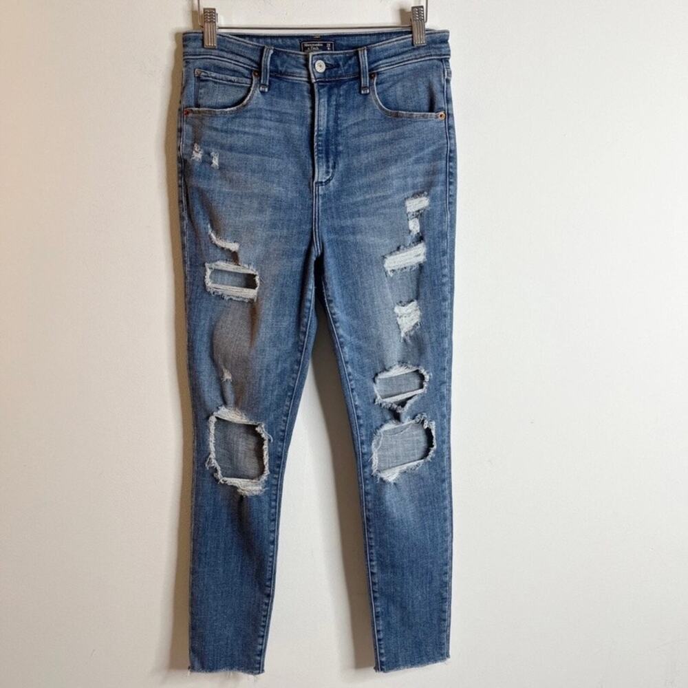 Abercrombie & Fitch Women's Jeans 28/6S Simone High Rise Super Skinny Distressed - Picture 3 of 8